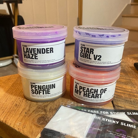 Set of 4 Slime Obsidians slimes - Picture 1 of 3